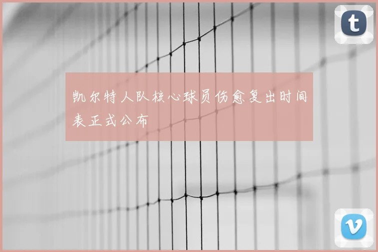 凯尔特人队核心球员伤愈复出时间表正式公布